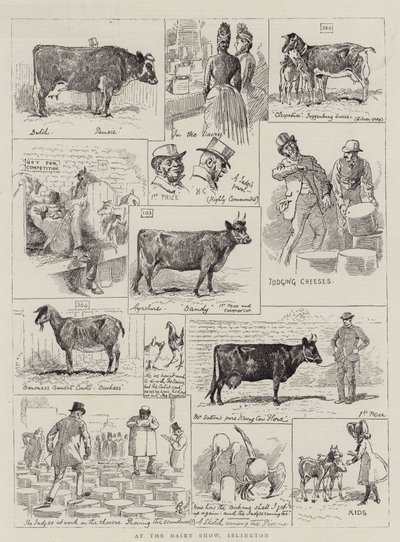 酪農ショーで、イズリントン 作： Alfred Chantrey Corbould